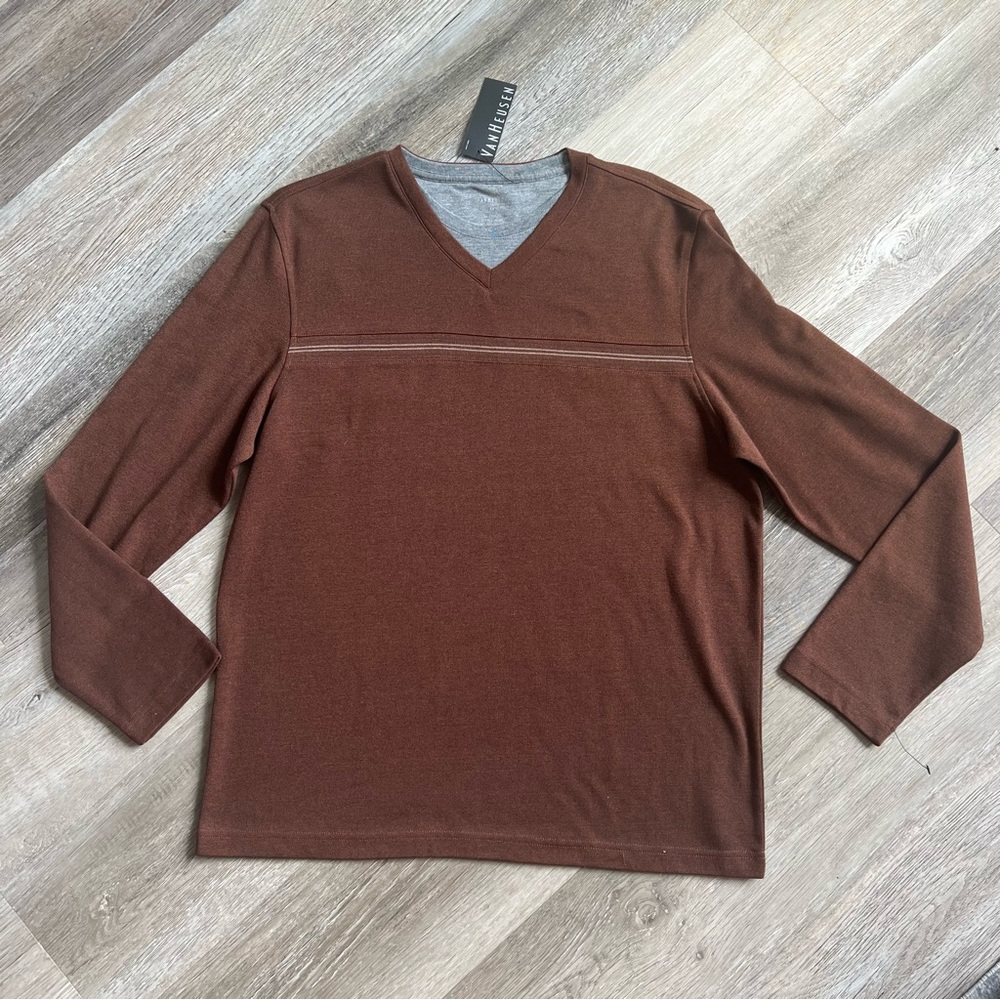 NWT Van Heusen mock undershirt v-neck sweater